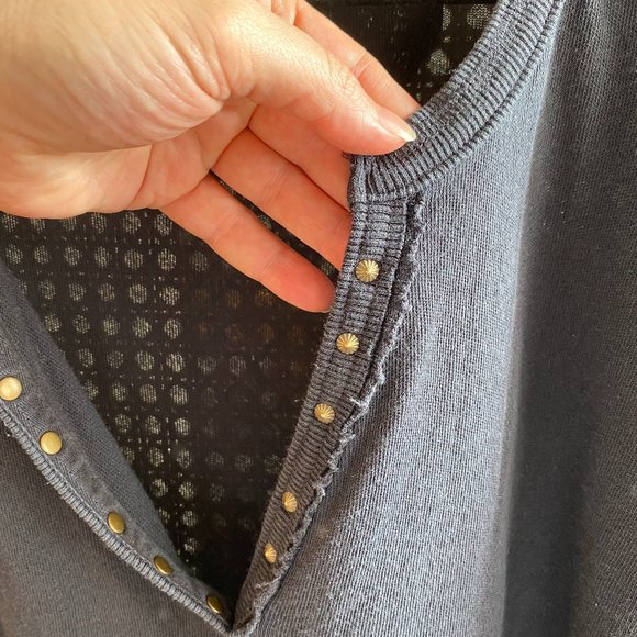 FREE PEOPLE - We The Free Military Mix Henley - Picture 14 of 16